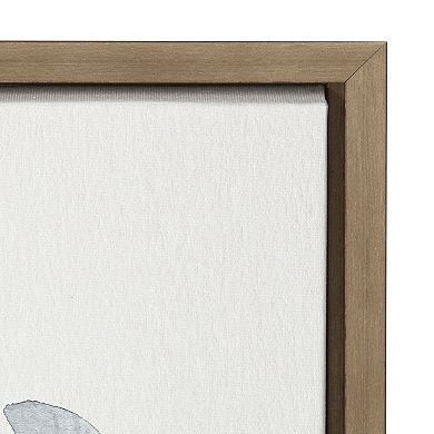 Sylvie Gray Bloom Framed Canvas by Patricia Shaw