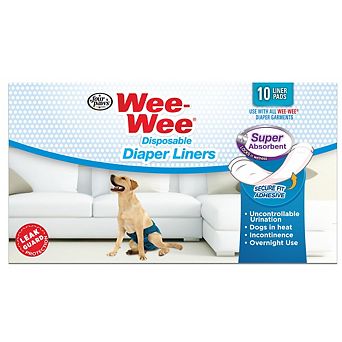 Four Paws Wee Wee Super Absorbent Disposable Diaper Liners