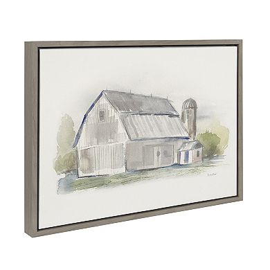 Sylvie Barn 2 Framed Canvas by Patricia Shaw