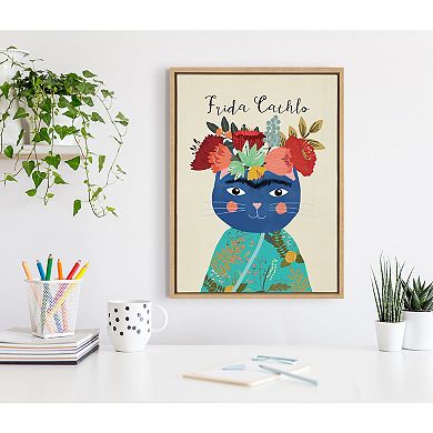 Sylvie Frida Cathlo Framed Canvas by Mia Charro