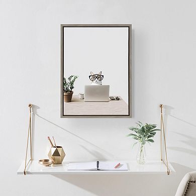 Sylvie I’m Cathy, I work in Accounting Framed Canvas by The Creative Bunch Studio