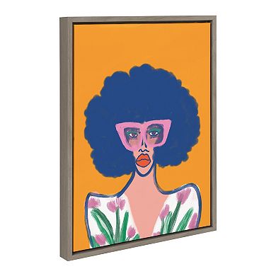Sylvie Springtime Fierceness Framed Canvas by Kendra Dandy of Bouffants and Broken Hearts