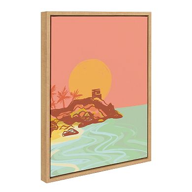 Sylvie Tulum Ruins Framed Canvas by Kasey Free