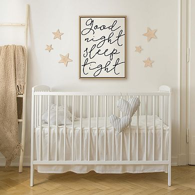 Sylvie Good Night Sleep Tight Framed Canvas by Maggie Price
