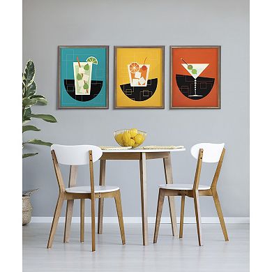 Sylvie Orange Citrus Framed Canvas by Patricia Shaw