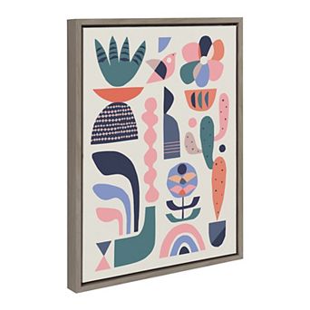 Sylvie Succulent Garden Framed Canvas by Rachel Lee