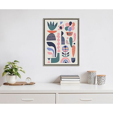 Sylvie Succulent Garden Framed Canvas by Rachel Lee