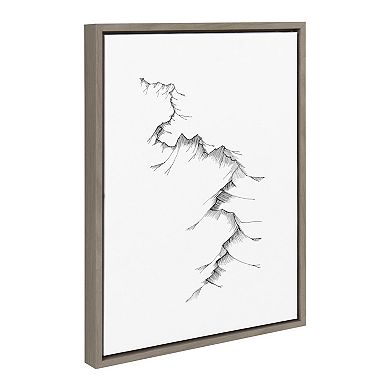 Sylvie Mountains Framed Canvas by Viola Kreczmer