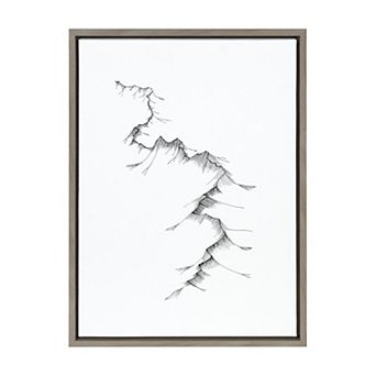 Sylvie Mountains Framed Canvas by Viola Kreczmer