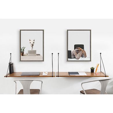 Sylvie Sam Director of Shipping Framed Canvas by The Creative Bunch Studio