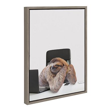 Sylvie Sam Director of Shipping Framed Canvas by The Creative Bunch Studio