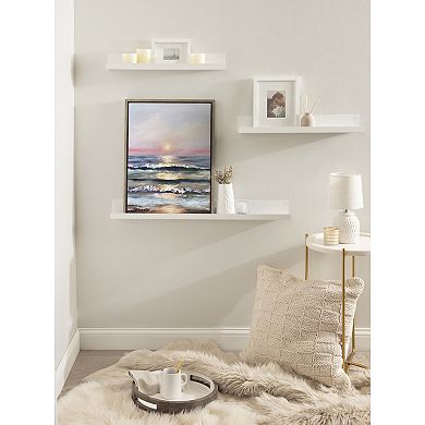 Sylvie Atlantic Sunset Framed Canvas by Mary Sparrow