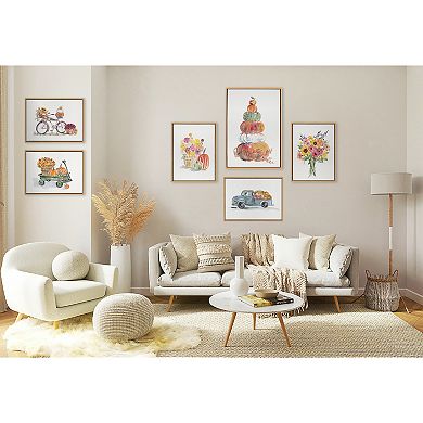 Sylvie Bright and Sunny Bouquet Framed Canvas by Patricia Shaw