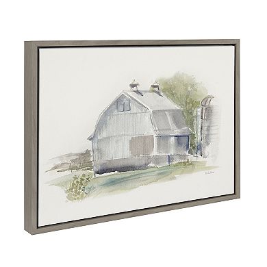 Sylvie Barn 1 Framed Canvas by Patricia Shaw