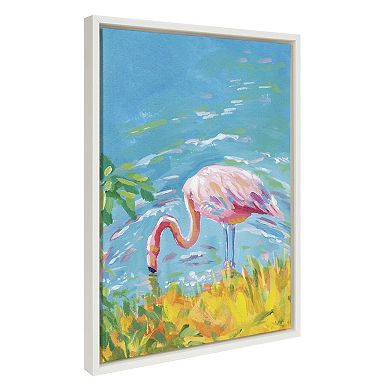 Sylvie Summer Sip Framed Canvas by Rachel Christopoulos
