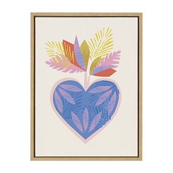 Sylvie Tropical Love Framed Canvas by Kasey Free