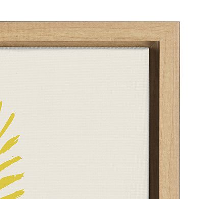 Sylvie Tropical Love Framed Canvas by Kasey Free