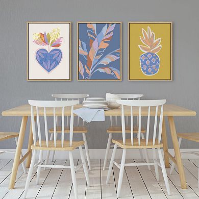 Sylvie Tropical Love Framed Canvas by Kasey Free