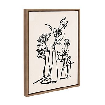 Sylvie LV Freshly Picked Floral 5 Framed Canvas by Valerie McKeehan of Lily and Val