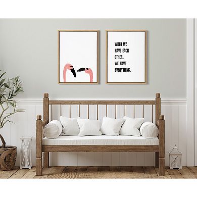 Sylvie When We have Each Other Framed Canvas by Maggie Price of Hunt and Gather Goods