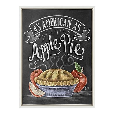 Sylvie American Apple Pie Framed Canvas by Valerie McKeehan of Lily and Val