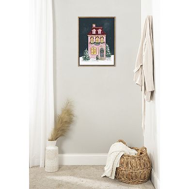 Sylvie Holiday Victorian Framed Canvas by Valerie McKeehan of Lily and Val