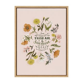 Sylvie Some Old Fashioned Things Framed Canvas by Valerie McKeehan of Lily and Val