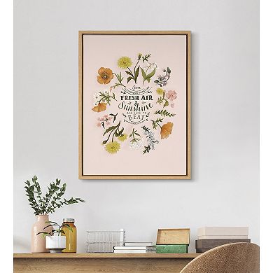 Sylvie Some Old Fashioned Things Framed Canvas by Valerie McKeehan of Lily and Val