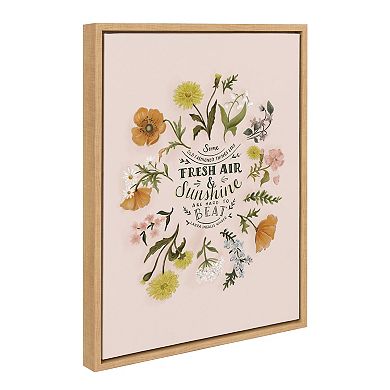Sylvie Some Old Fashioned Things Framed Canvas by Valerie McKeehan of Lily and Val