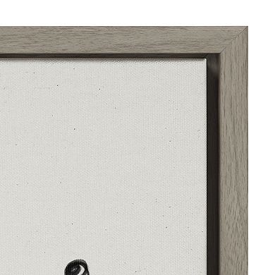 Sylvie Still Life Group of Flowers in Vases Framed Canvas by The Creative Bunch Studio