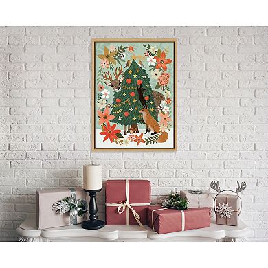 Sylvie MC 0808 Pine 2 Framed Canvas by Mia Charro