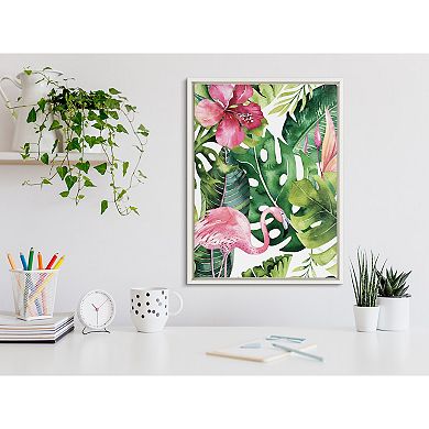 Sylvie Find Flamingo Framed Canvas by Maja Mitrovic of Makes My Day Happy