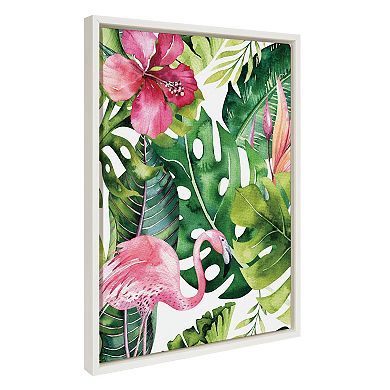Sylvie Find Flamingo Framed Canvas by Maja Mitrovic of Makes My Day Happy