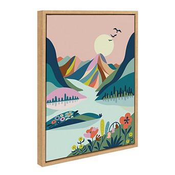 Sylvie Scenic Mountains Framed Canvas by Rachel Lee