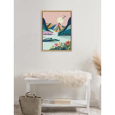 Sylvie Scenic Mountains Framed Canvas by Rachel Lee
