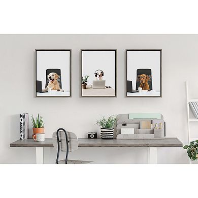 Sylvie You can call me Doug, I’m in IT Framed Canvas by The Creative Bunch Studio