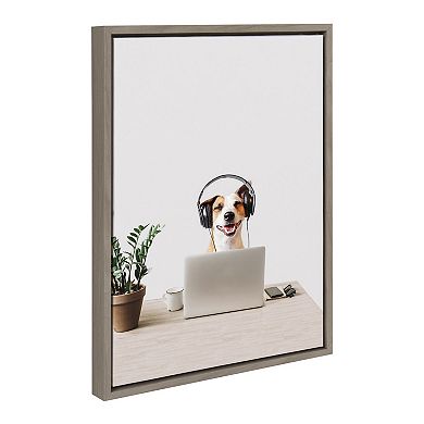 Sylvie You can call me Doug, I’m in IT Framed Canvas by The Creative Bunch Studio