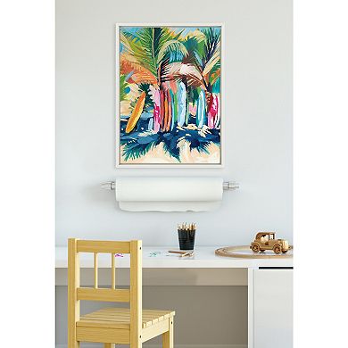 Sylvie Surf And Sand Framed Canvas by Rachel Christopoulos