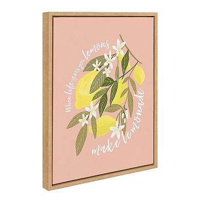 Sylvie 561 Lemons Framed Canvas by Mia Charro