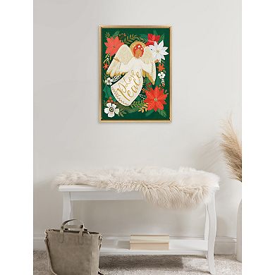 Sylvie MC 0809 Angel Framed Canvas by Mia Charro