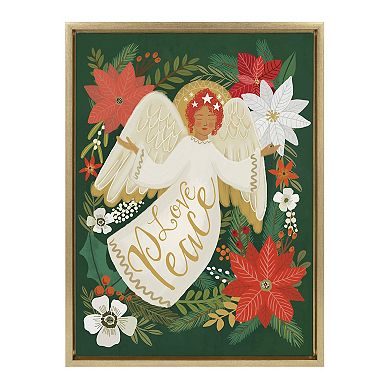 Sylvie MC 0809 Angel Framed Canvas by Mia Charro
