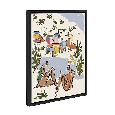 Sylvie Italian Rivera Framed Canvas by Maggie Stephenson