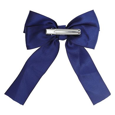 Solid Bow Ribbon Duckbill Hair Clips Hairdo Clip 1 Pc