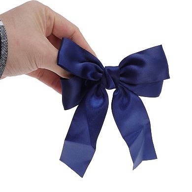 Solid Bow Ribbon Duckbill Hair Clips Hairdo Clip 1 Pc