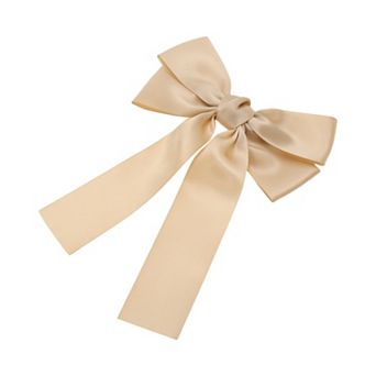 Solid Bow Ribbon Duckbill Hair Clips Hairdo Clip 1 pc