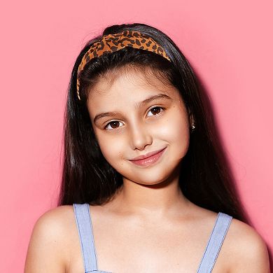 Leopard Headbands for Women Orange 1 Pc