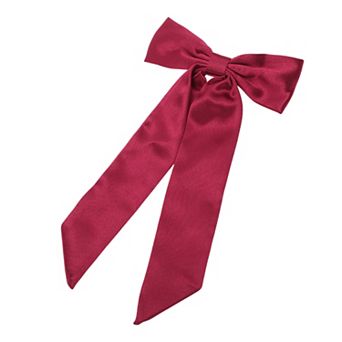 Satin Bow Ribbon Duckbill Hair Clips Hairdo Clip 1 pc