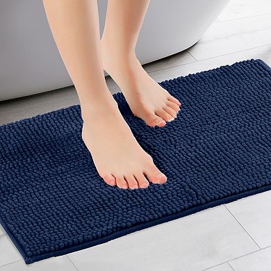2Pcs Bathroom Rugs, Soft Plush & Fluffy Bath Mats Non Slip Bathroom Mat 16" x 24"+20" x 32"