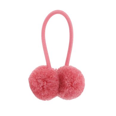 Children Pompon Hair Elastic Band 1 Pc