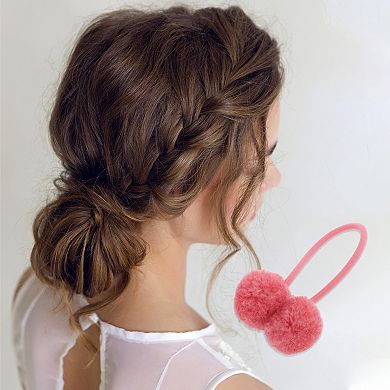 Children Pompon Hair Elastic Band 1 Pc